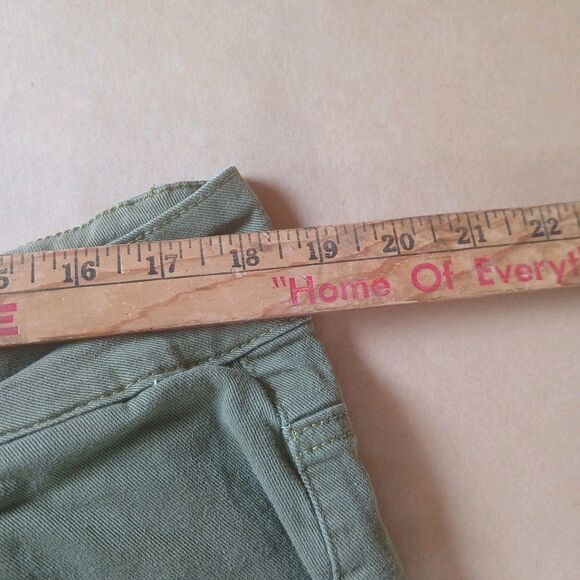 Womens 20W Jeans Medium Green High Rise Skinny Leg Denim Pants - Picture 9 of 16